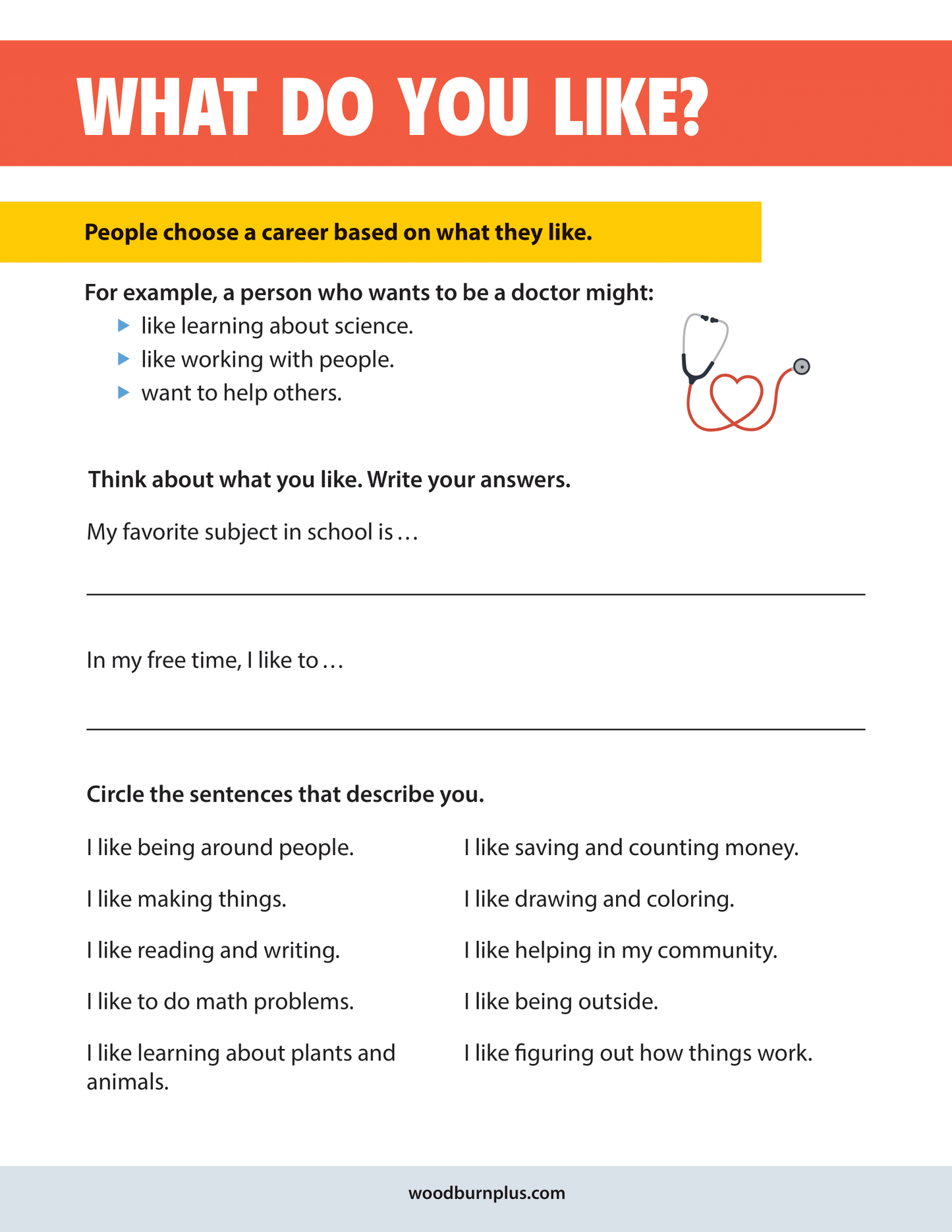 All About Careers - What Do You Like?