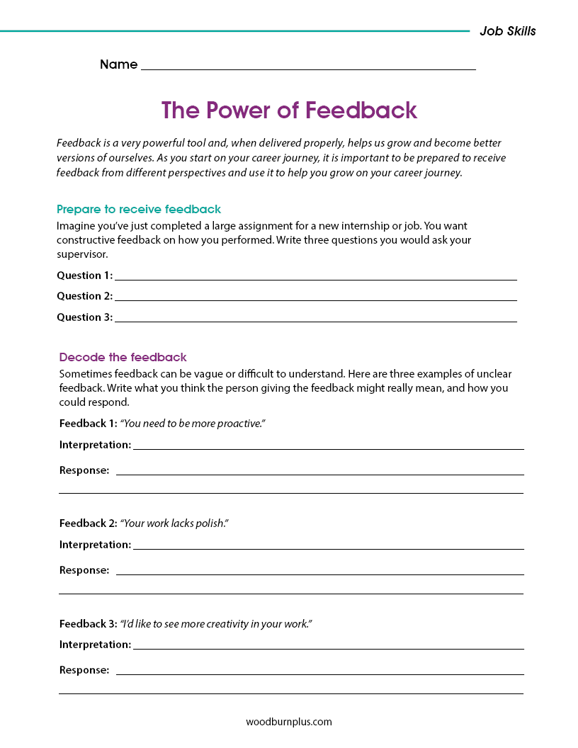The Power of Feedback