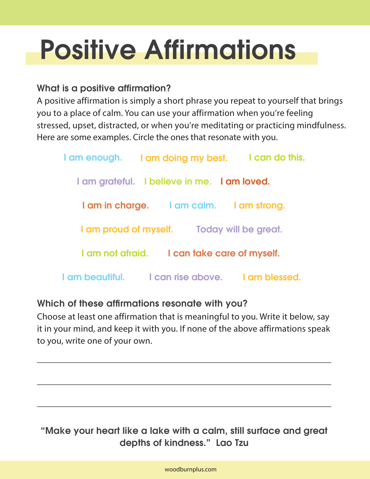 Positive Affirmations