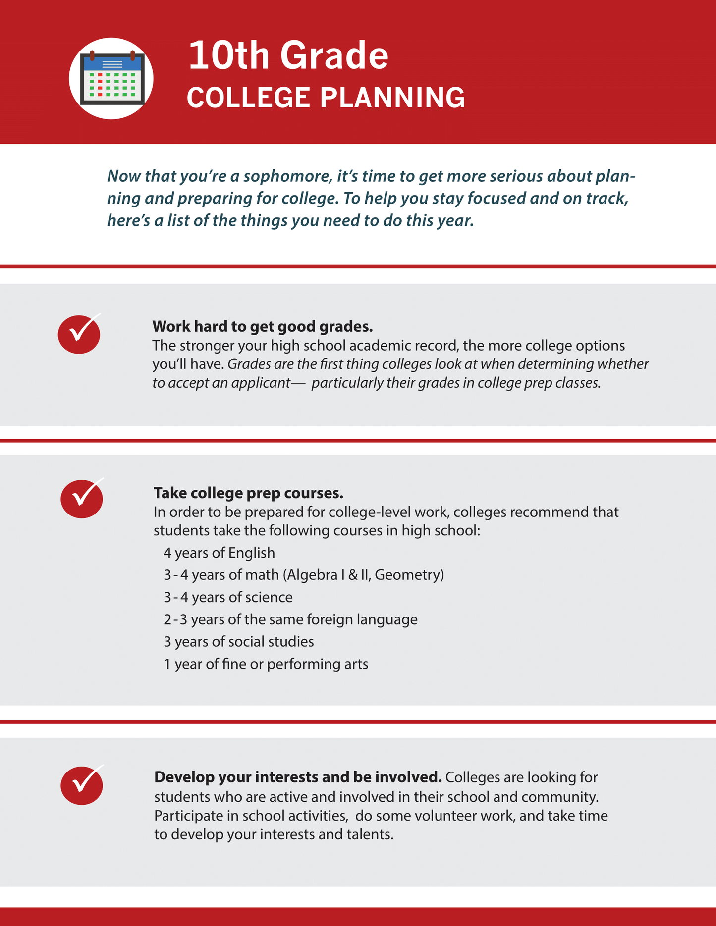 10th Grade College Planning