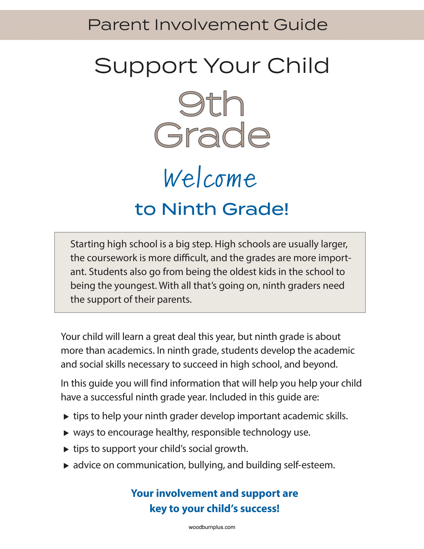Support Your Child - 9th Grade