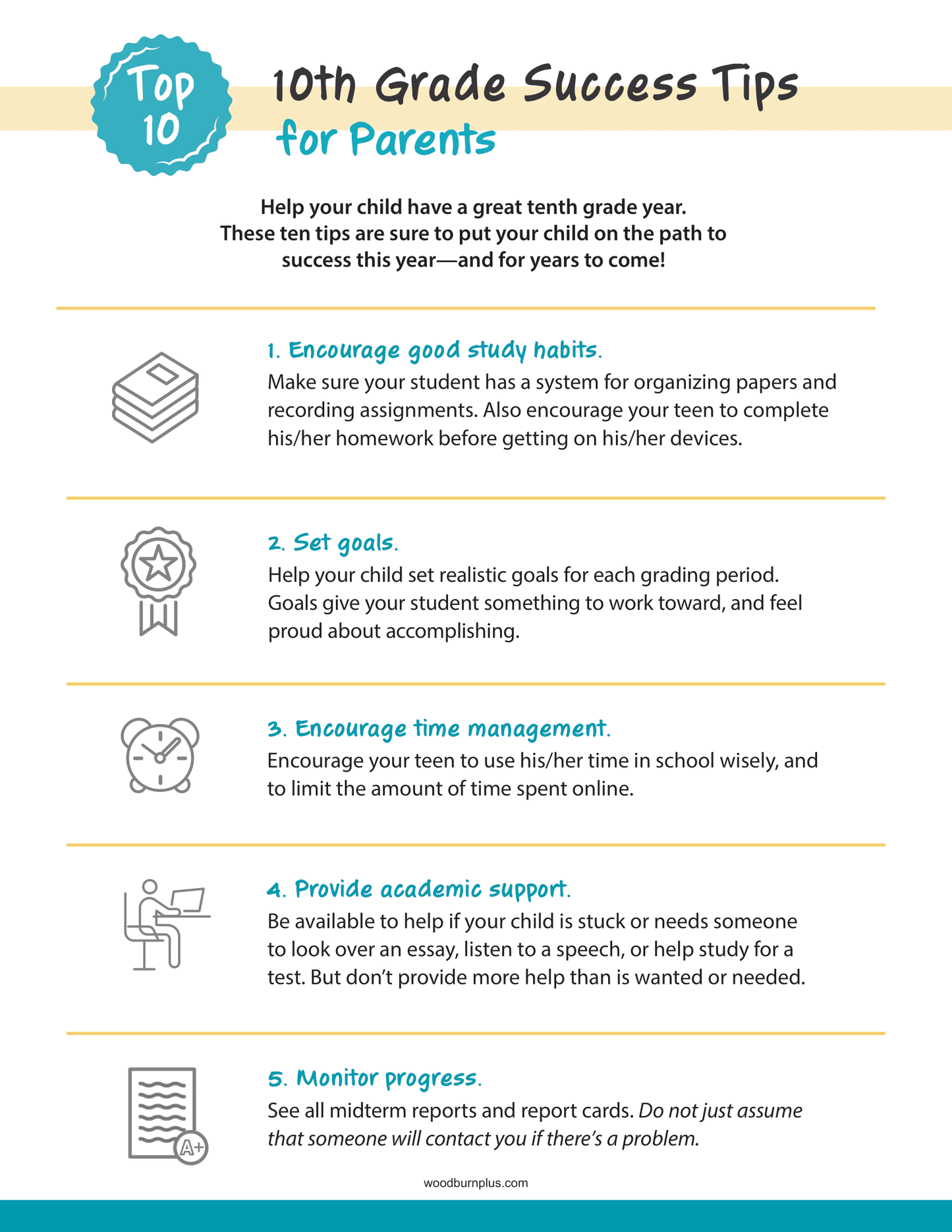 Top 10 10th Grade Success Tips for Parents
