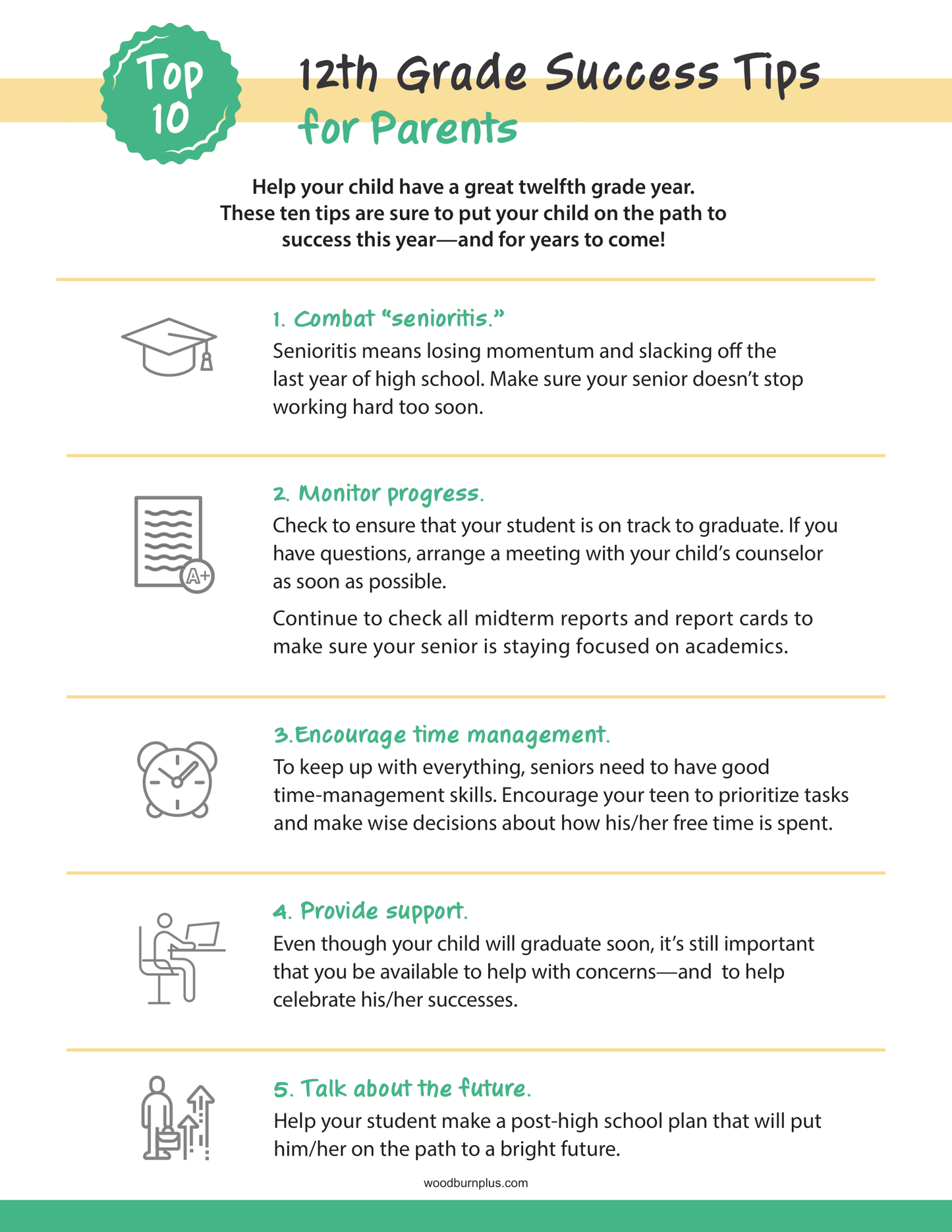 Top 10 12th Grade Success Tips for Parents