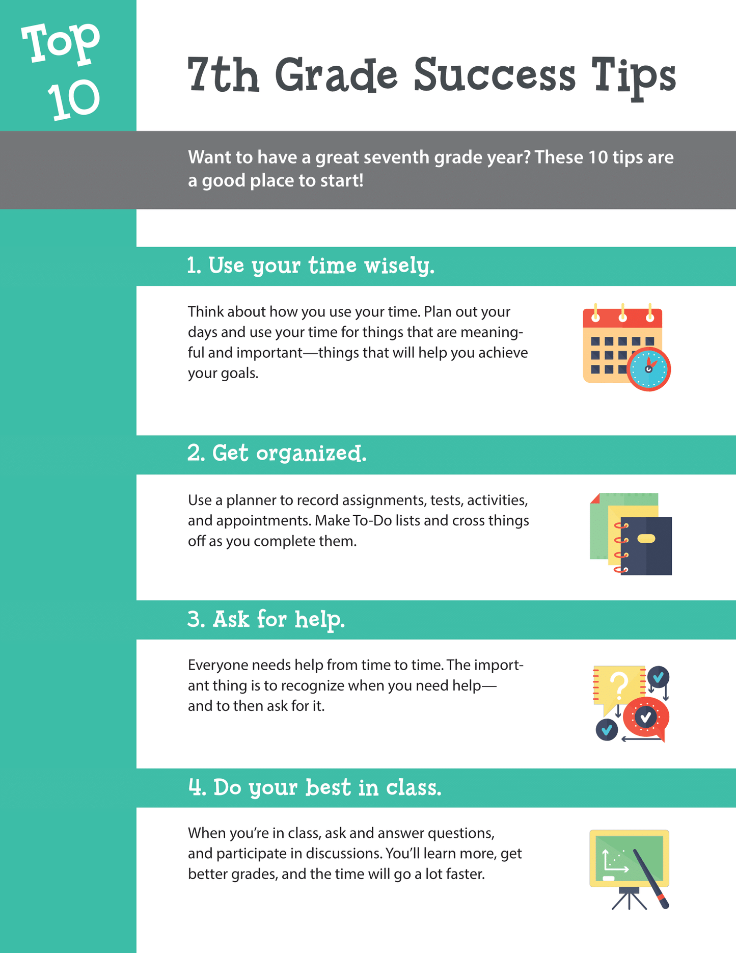 Top 10 7th Grade Success Tips