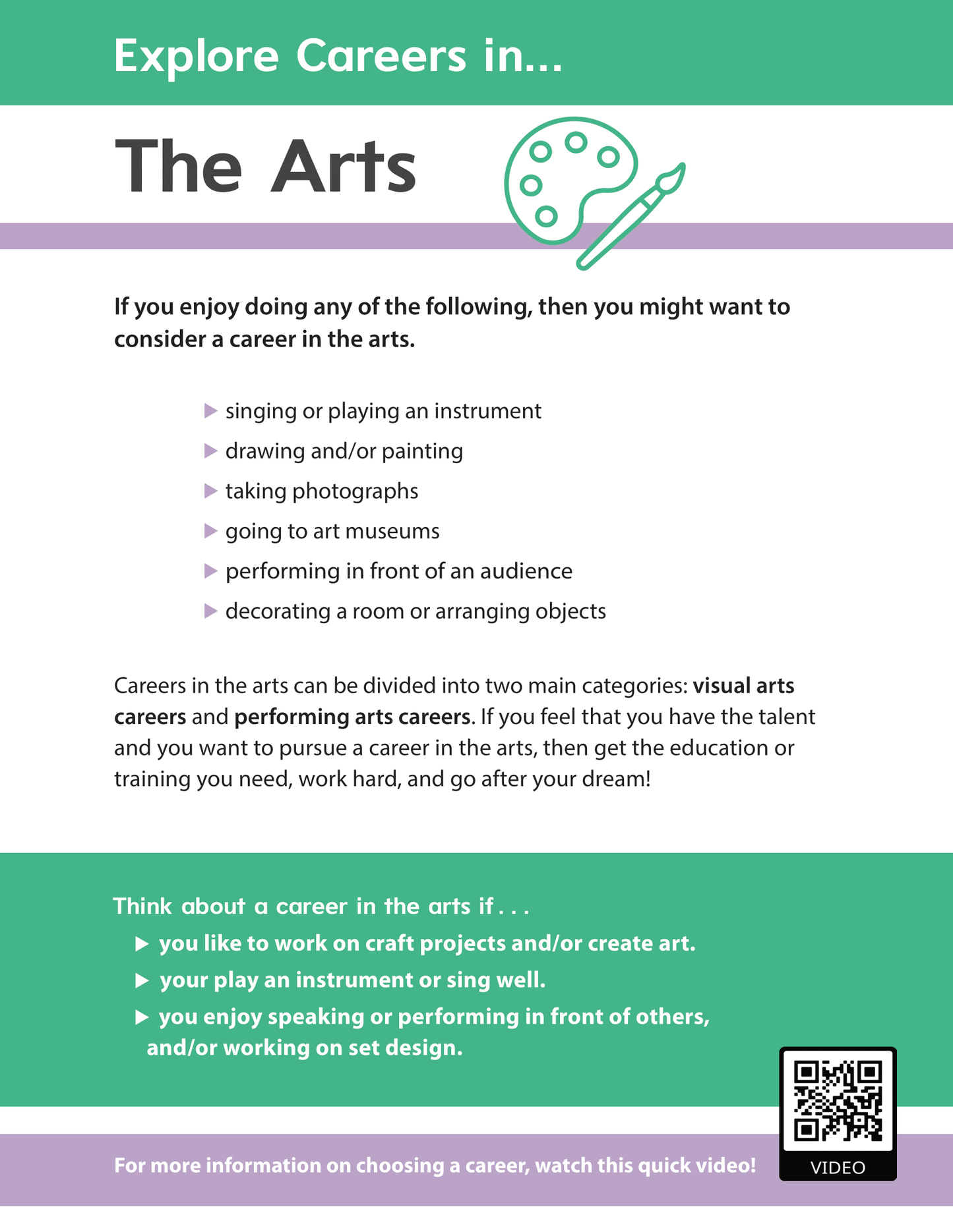 Explore Careers in the Arts
