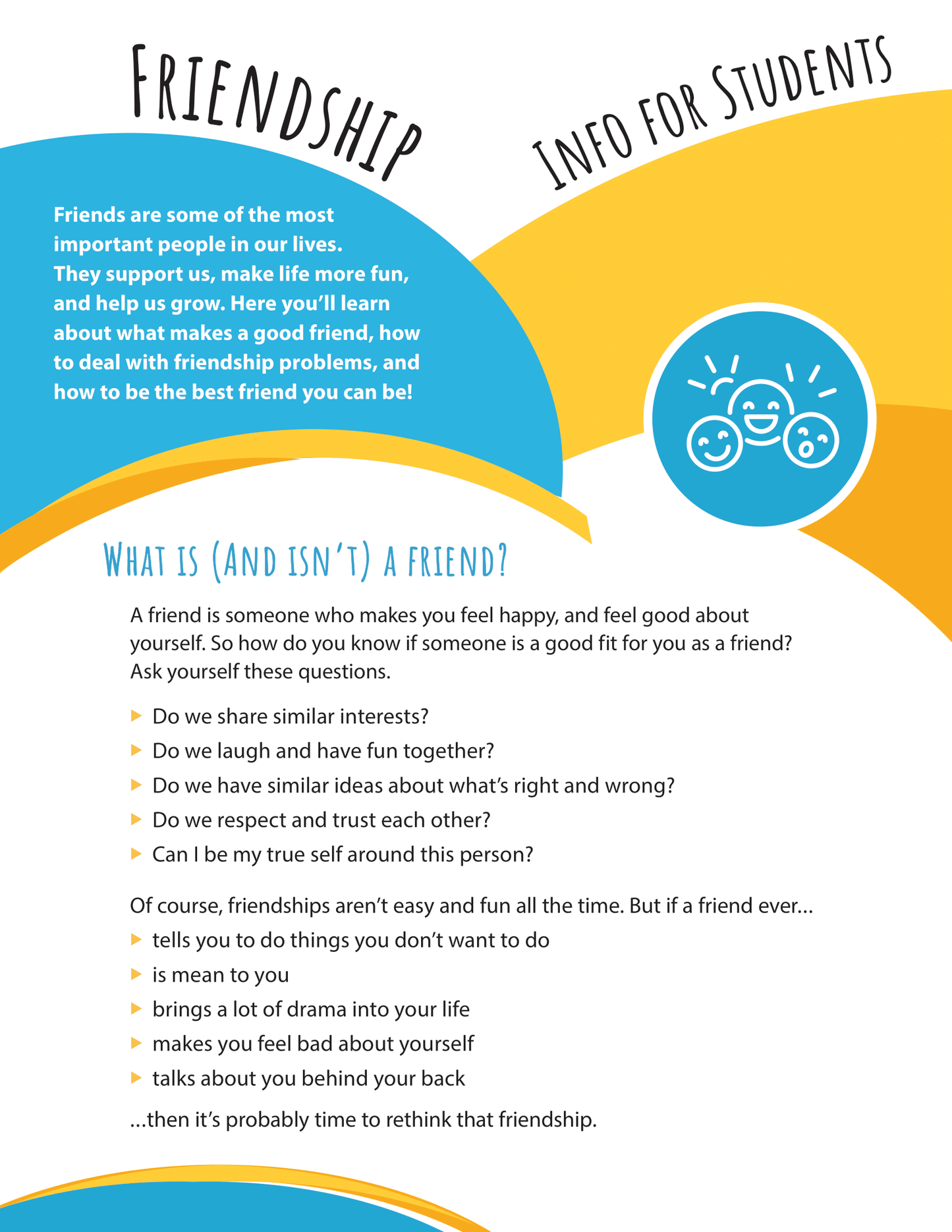 Friendship - Info for Students