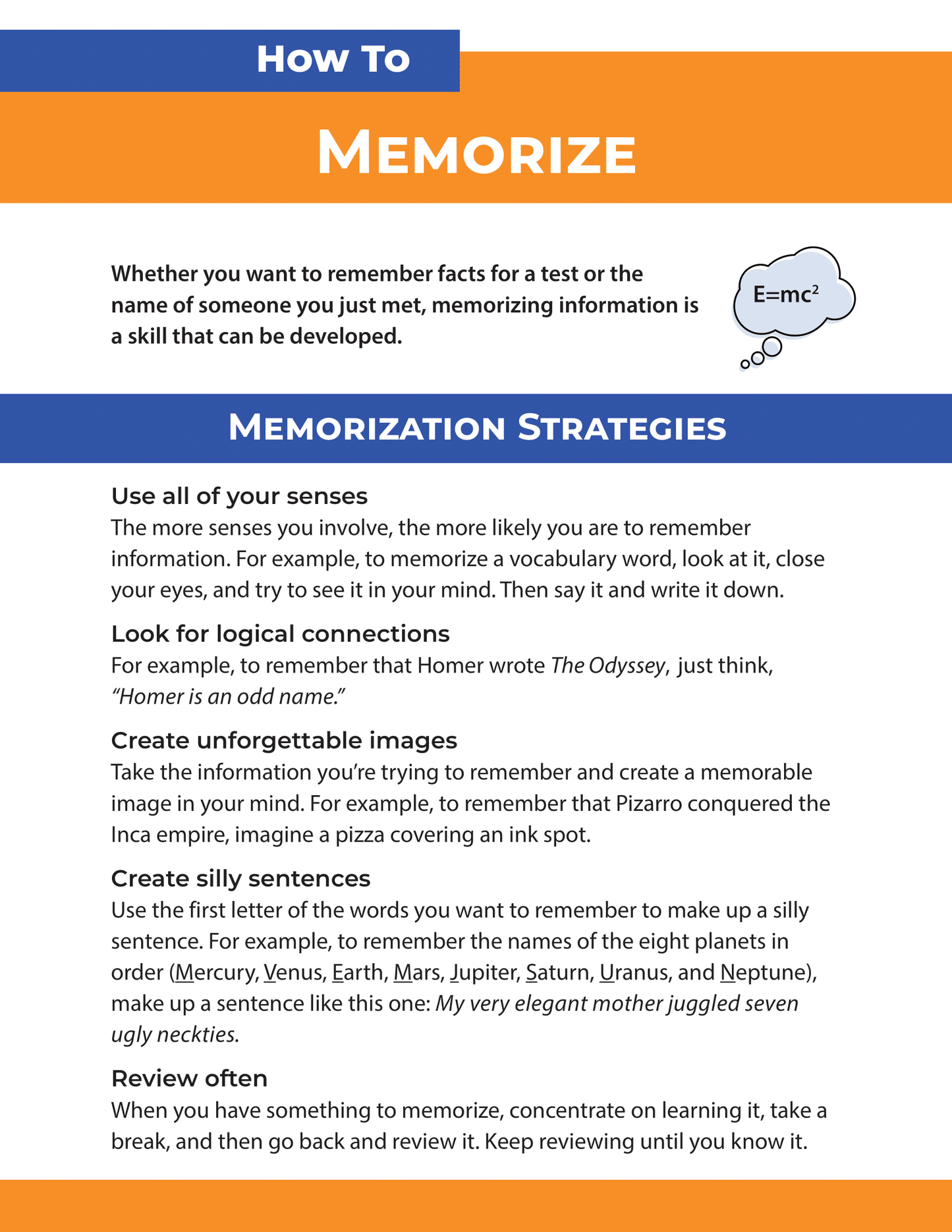How to Memorize