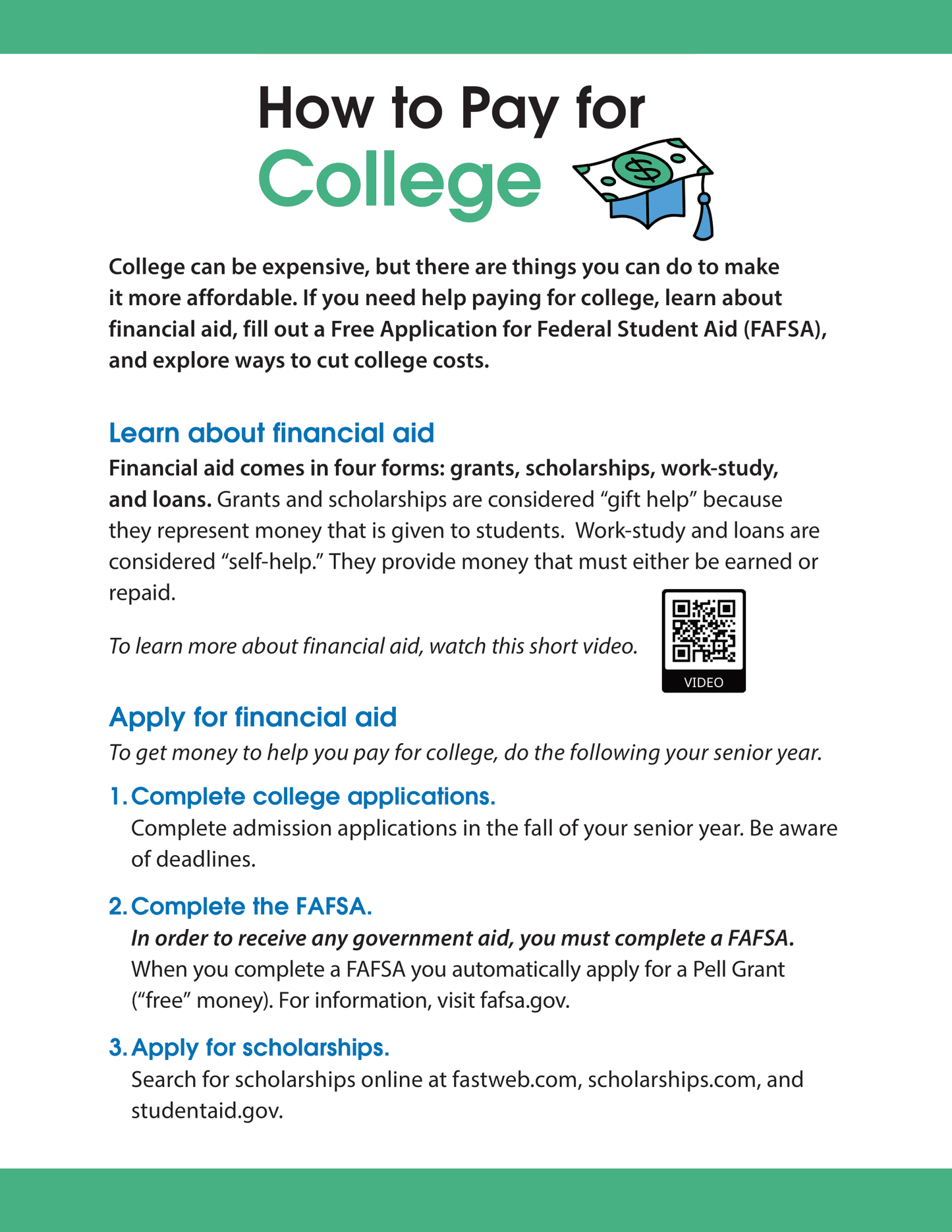 How to Pay for College