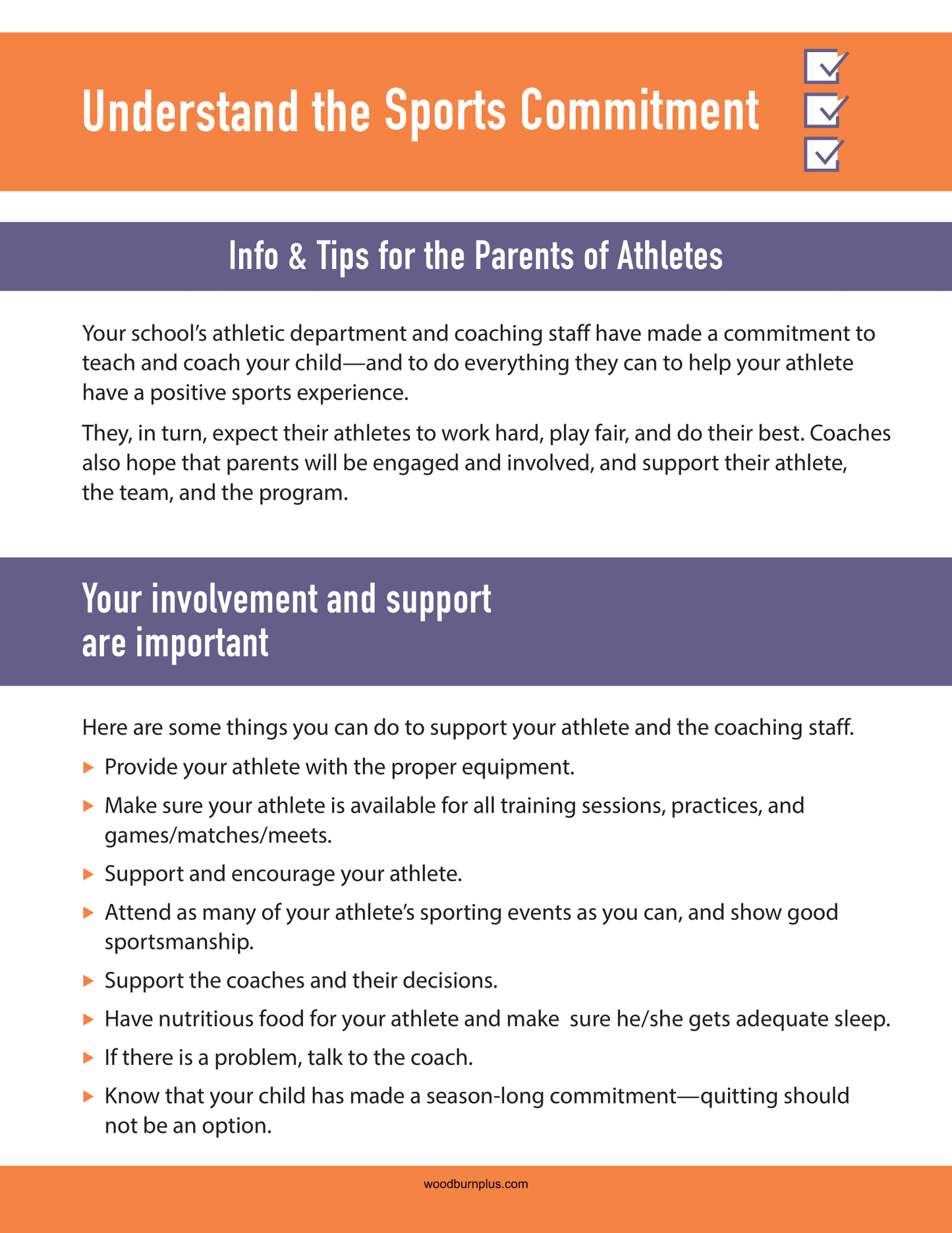 Understand the Sports Commitment