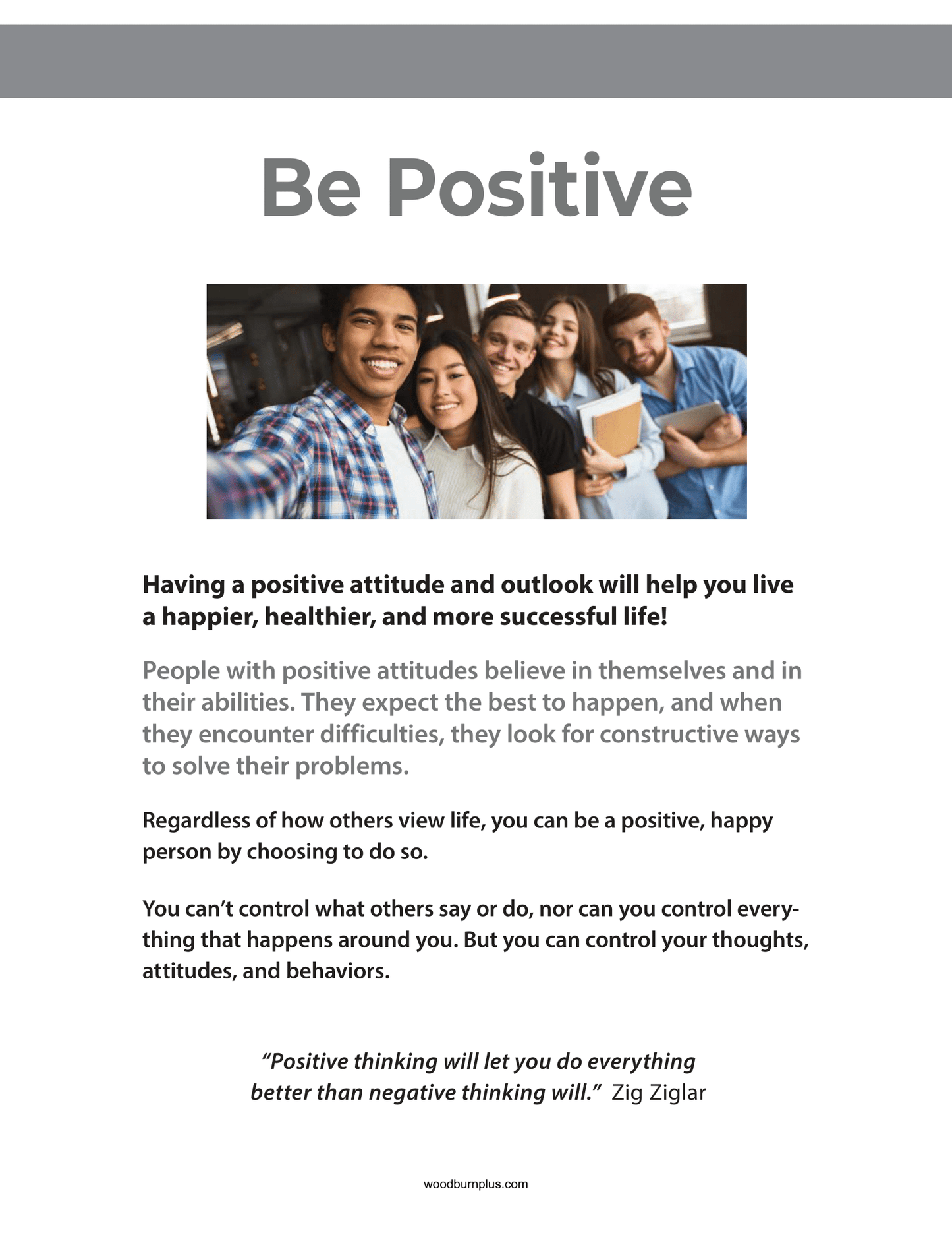 Be Positive