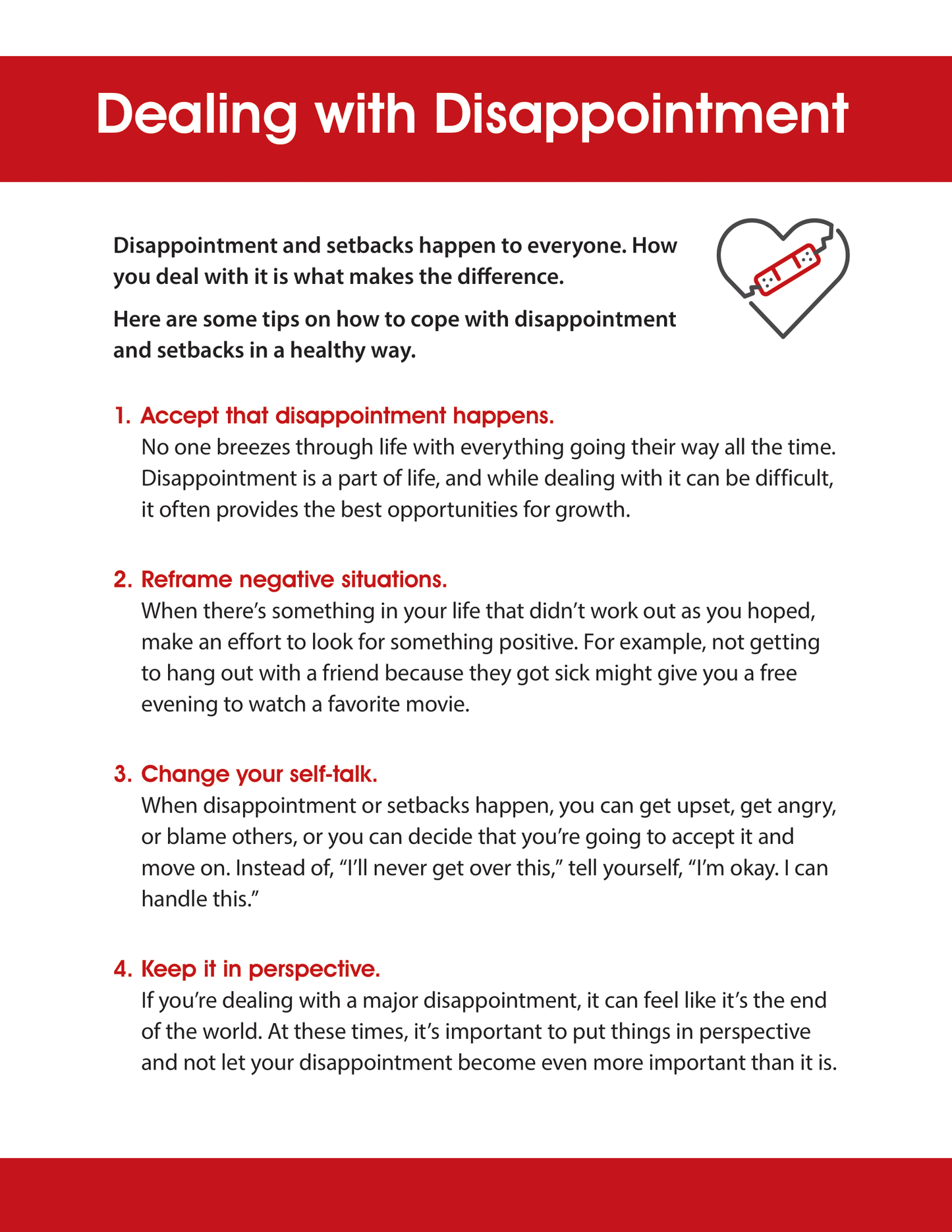 Dealing with Disappointment