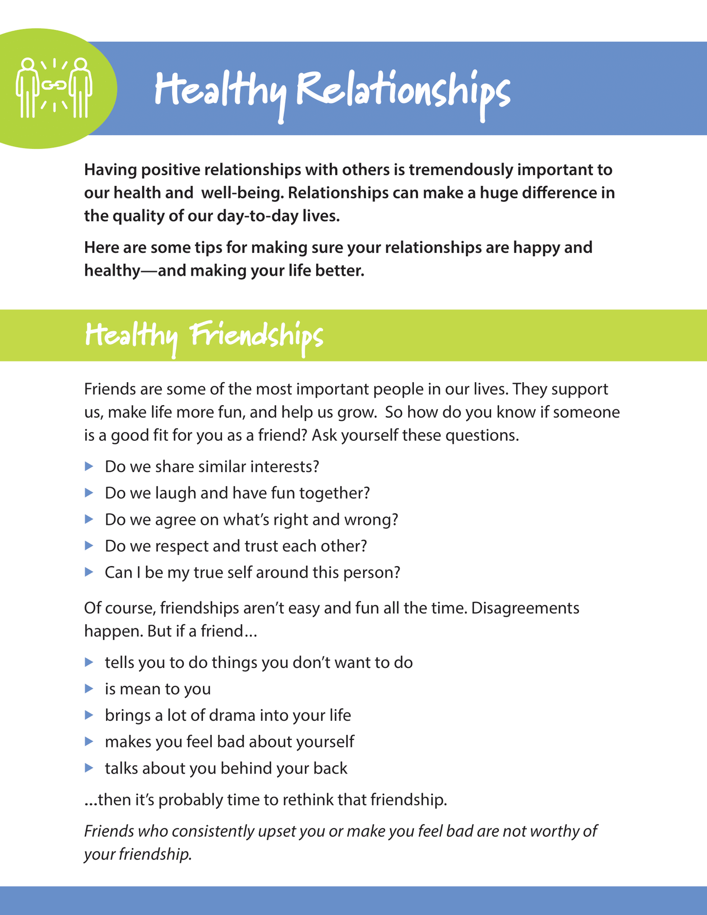 Healthy Relationships