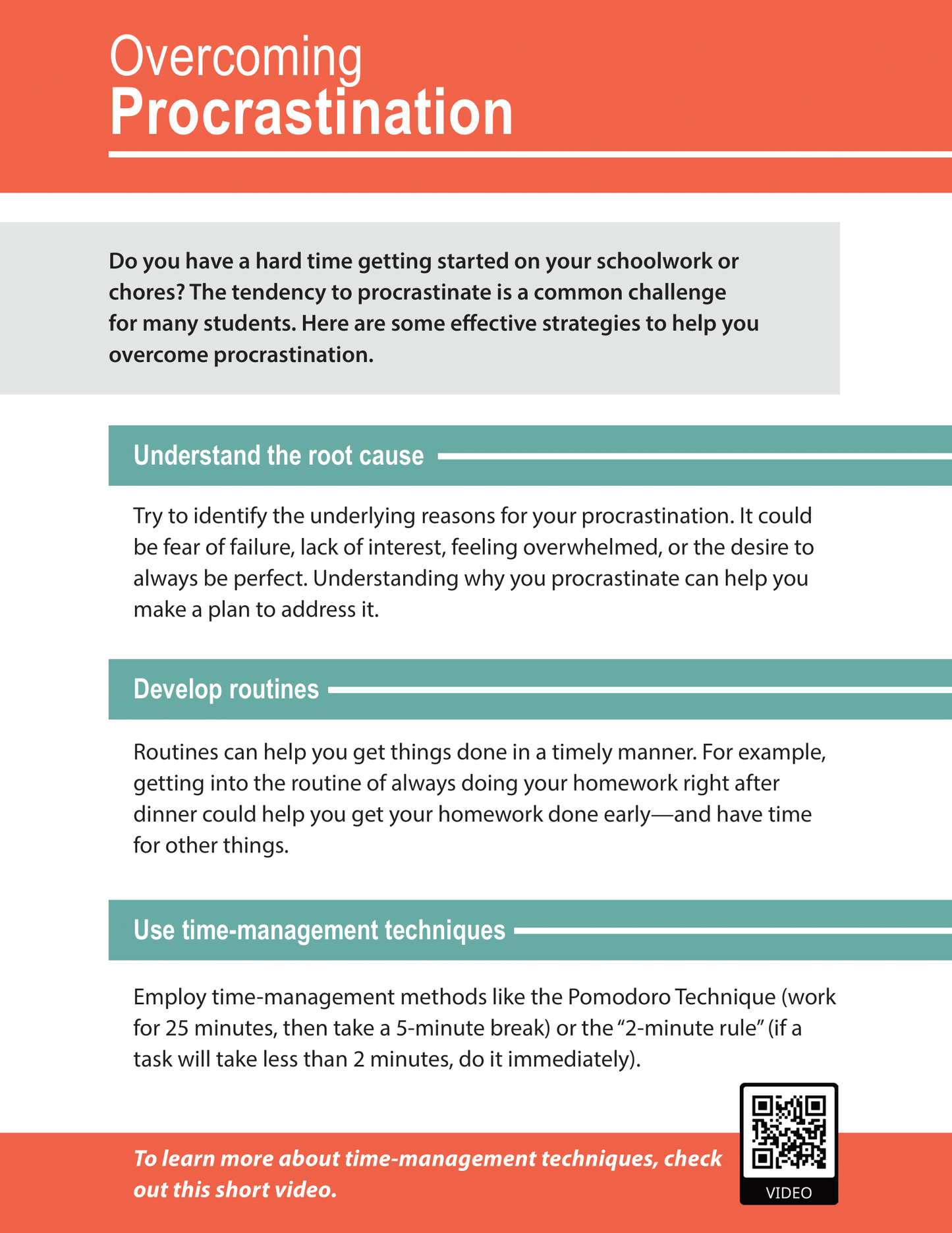 Overcoming Procrastination