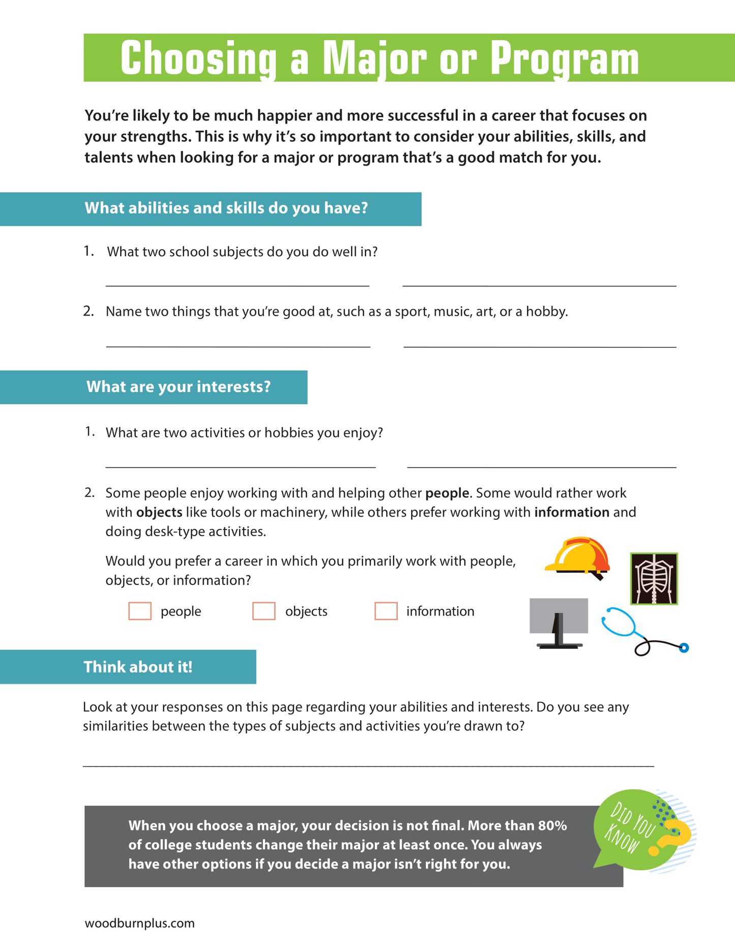 Choosing a Major or Program