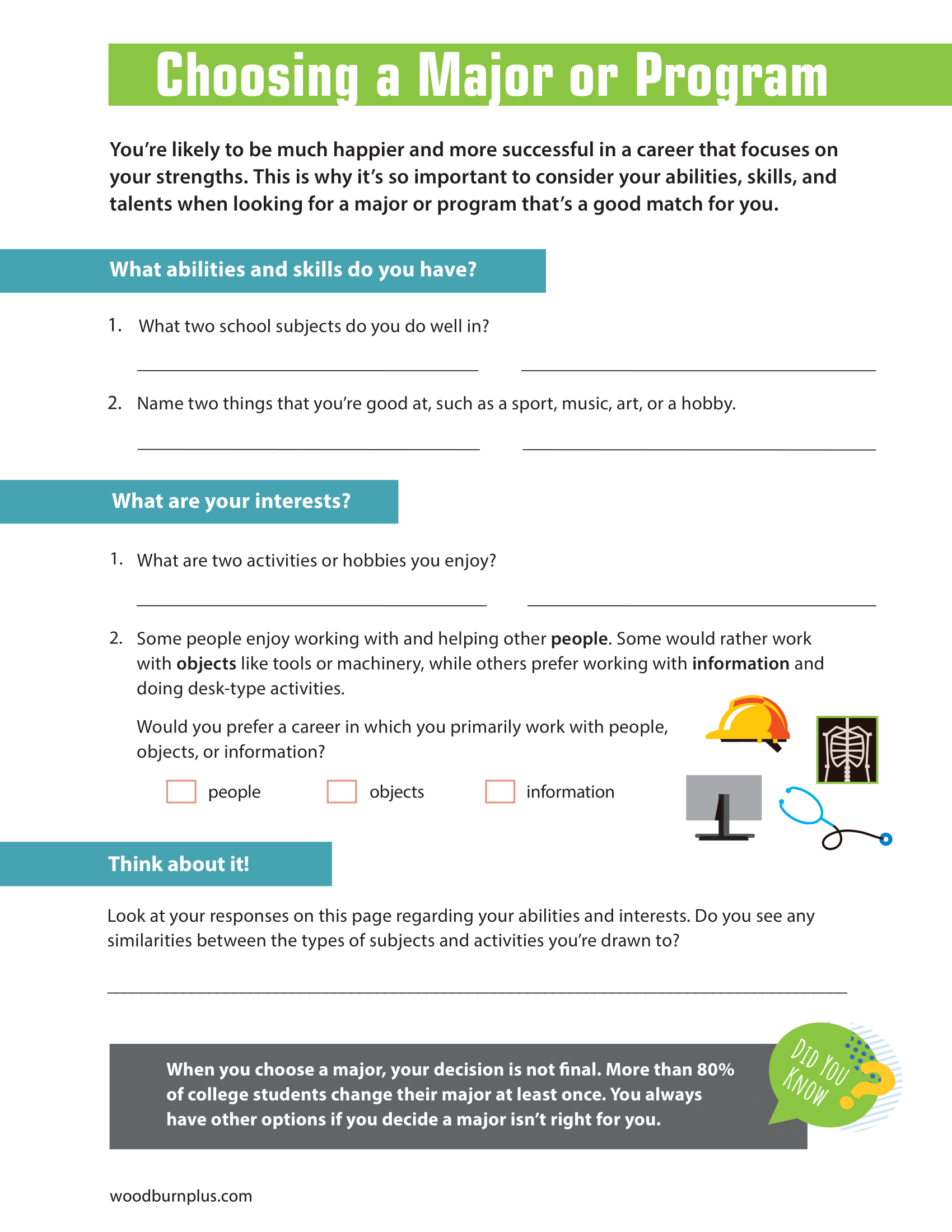 Choosing a Major or Program