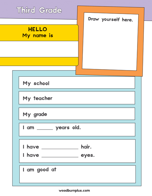 All About Me - Fourth Grade