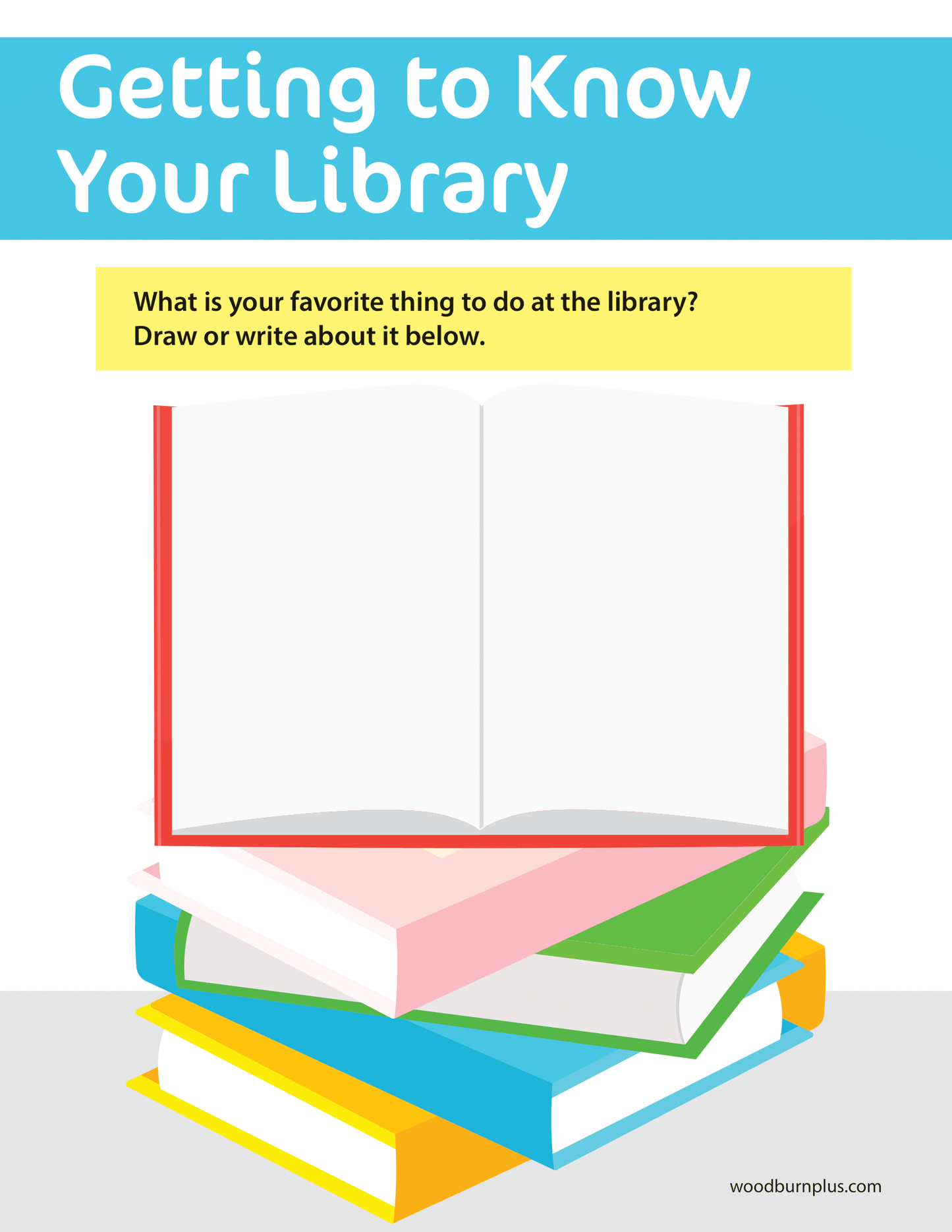 Getting to Know Your Library - Draw What You Like About the Library