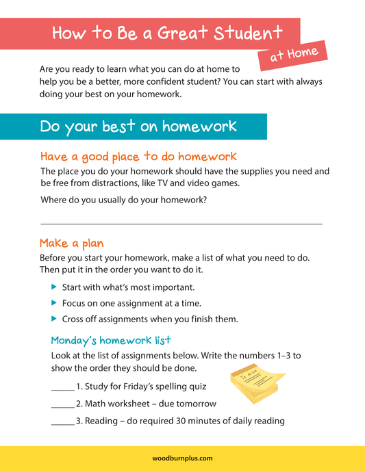 How to Be a Great Student at Home - Do Your Best on Homework