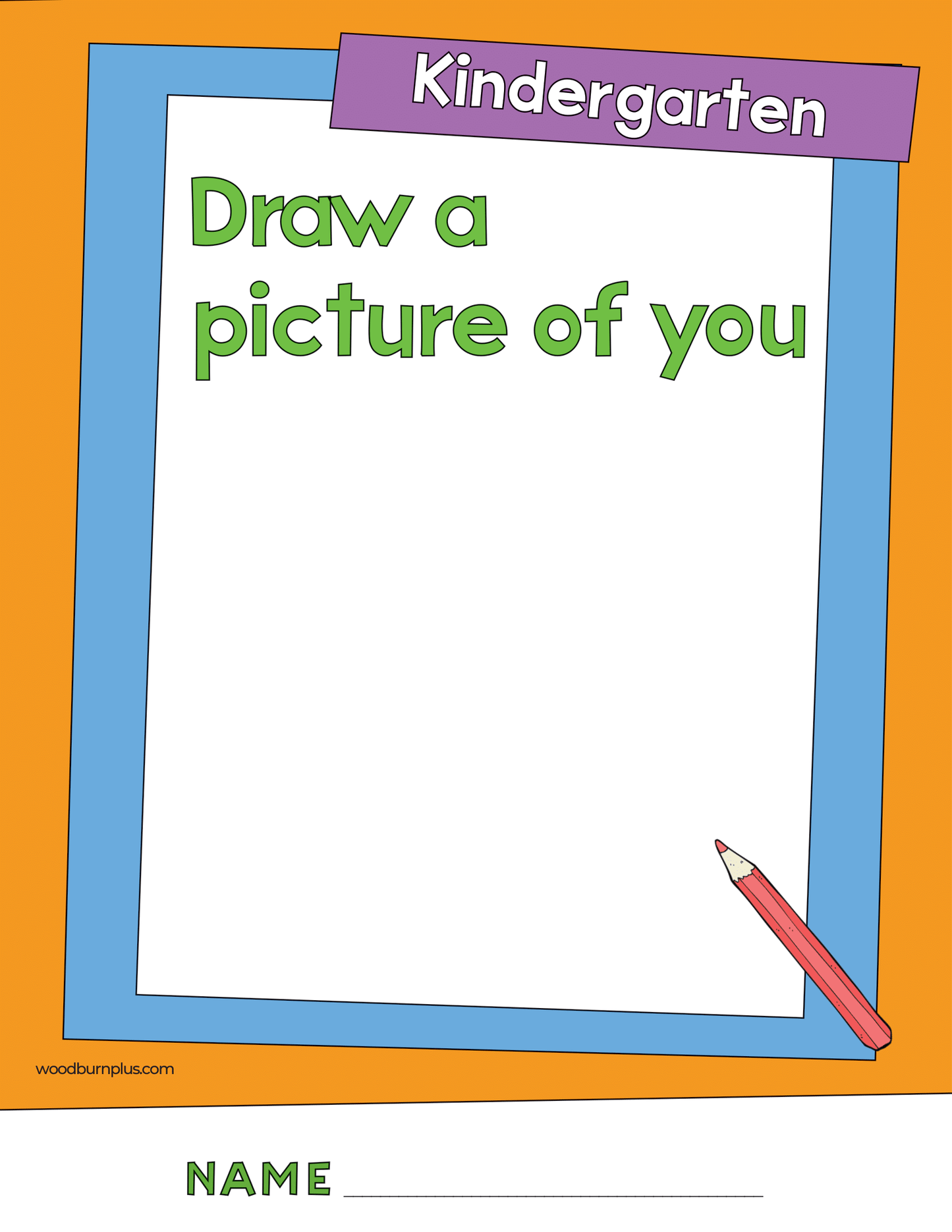 Kindergarten - Draw a Picture of You