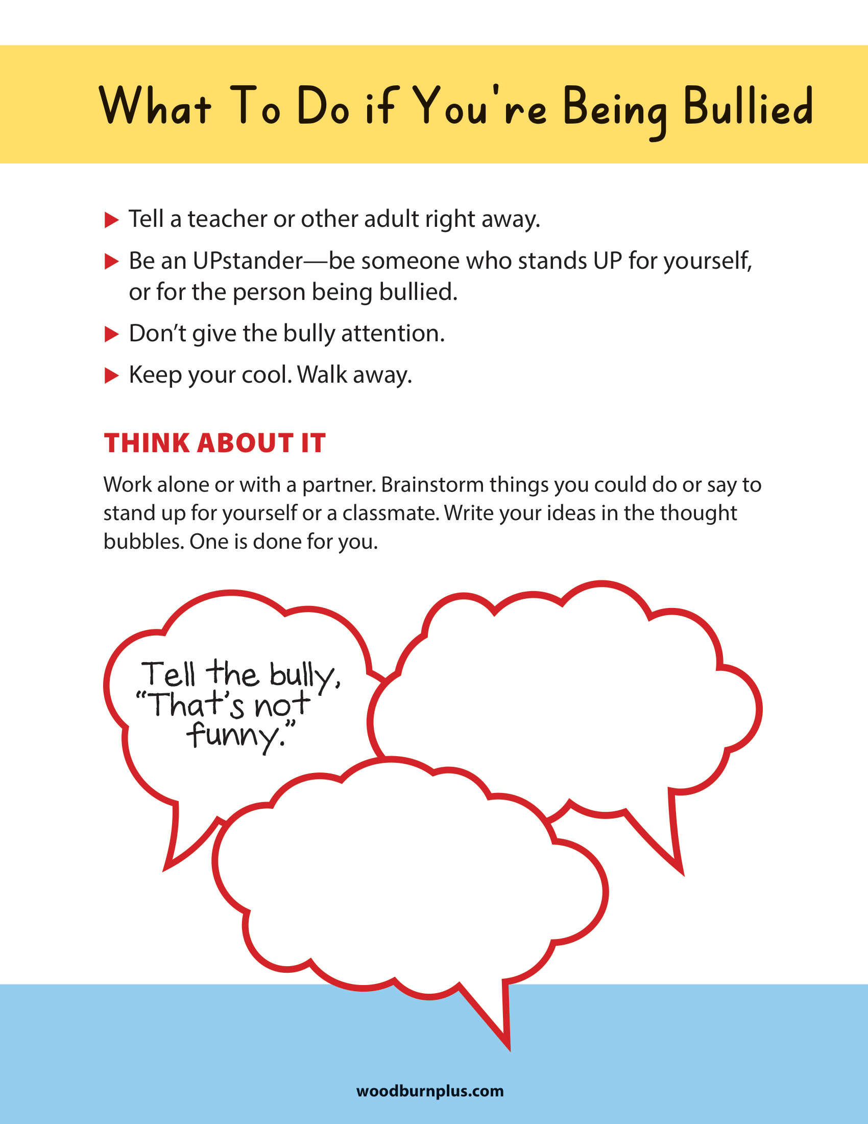 What to Do if You're Being Bullied