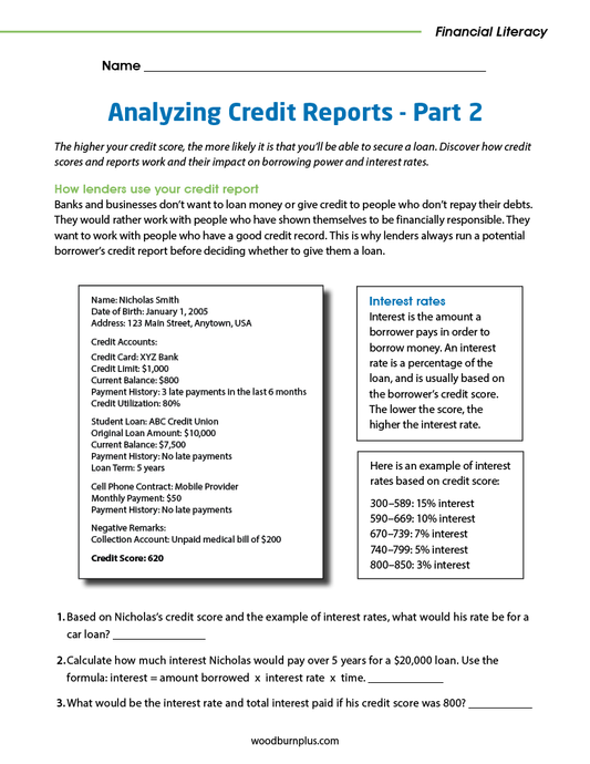 Analyzing Credit Reports - Part 2