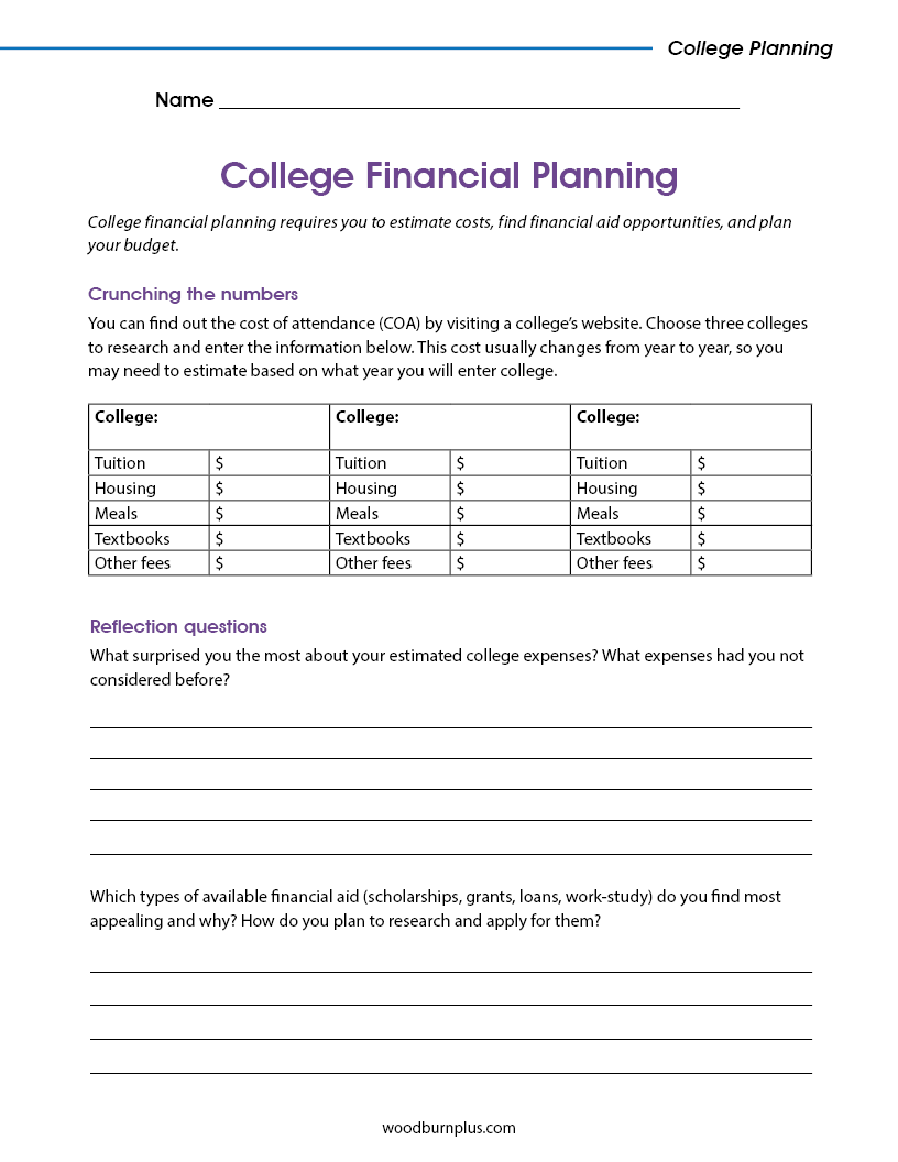 College Financial Planning