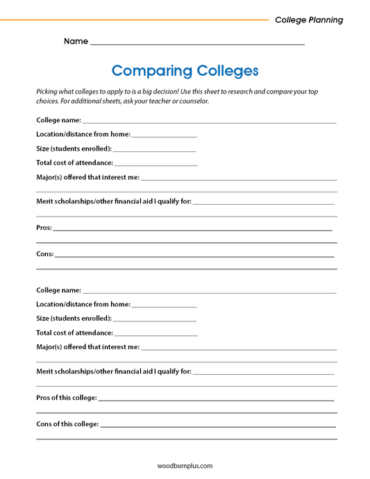 Comparing Colleges