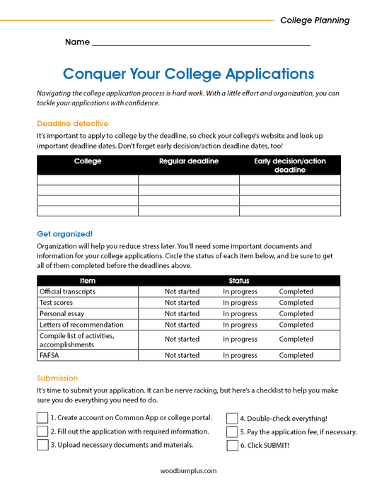 Conquer Your College Applications