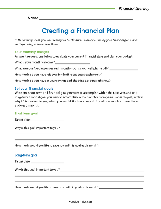Creating a Financial Plan