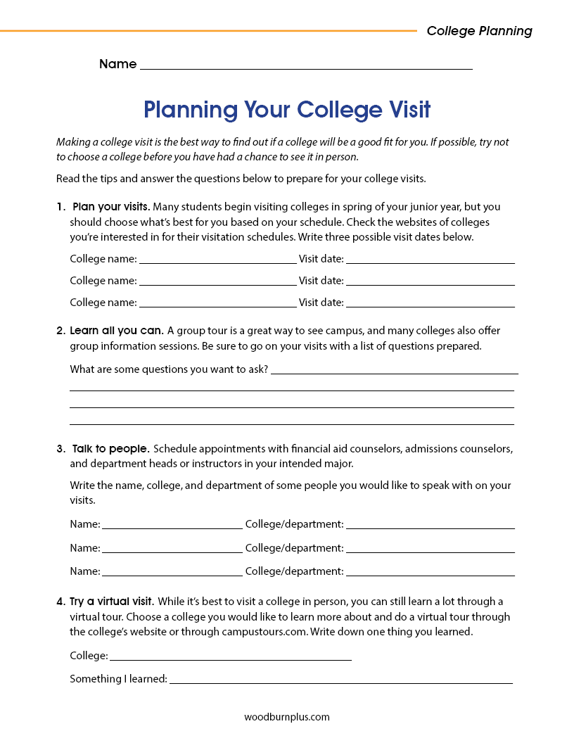 Planning Your College Visit