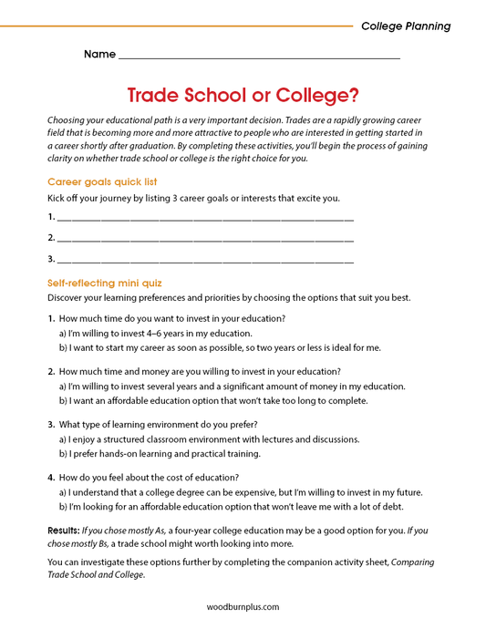 Trade School or College?