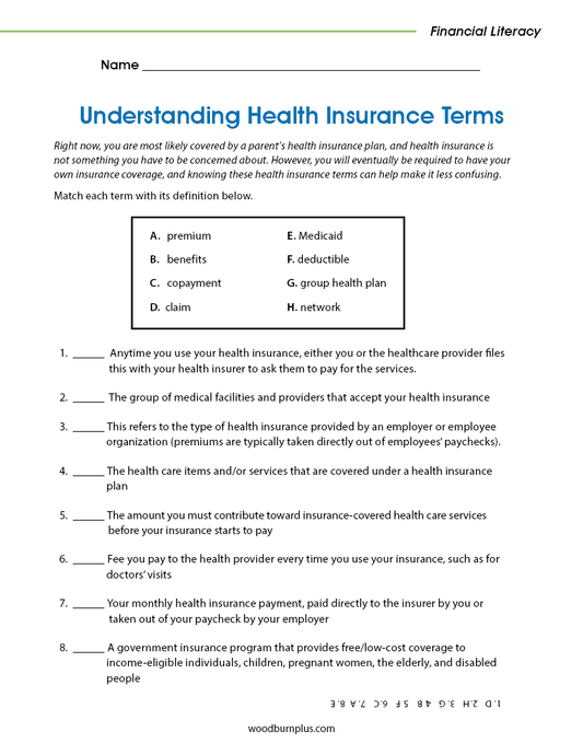 Understanding Health Insurance Terms