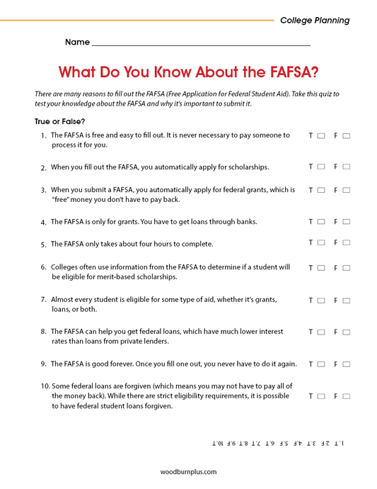 What Do You Know About the FAFSA?