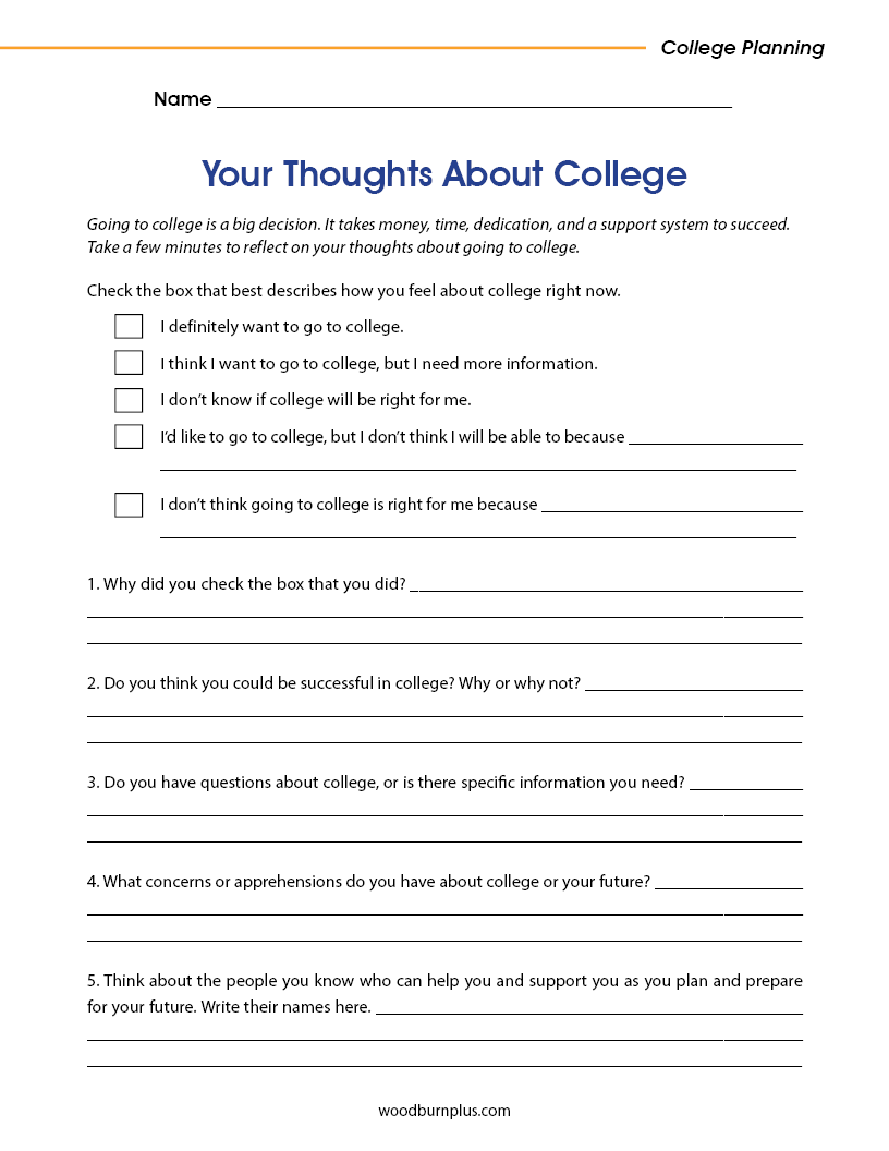 Your Thoughts About College