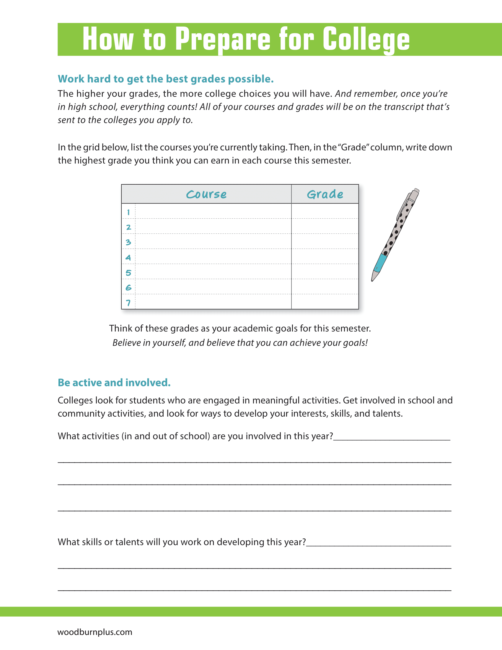 How to Prepare for College