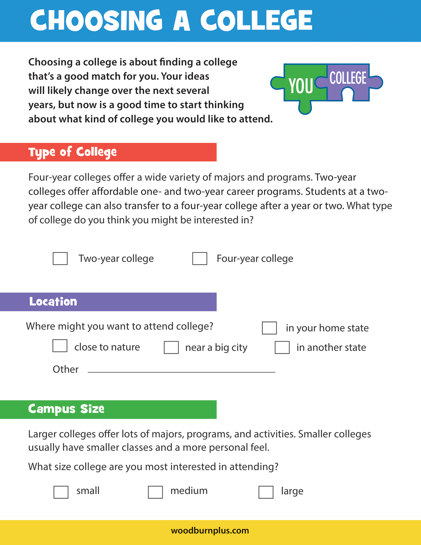 Choosing a College