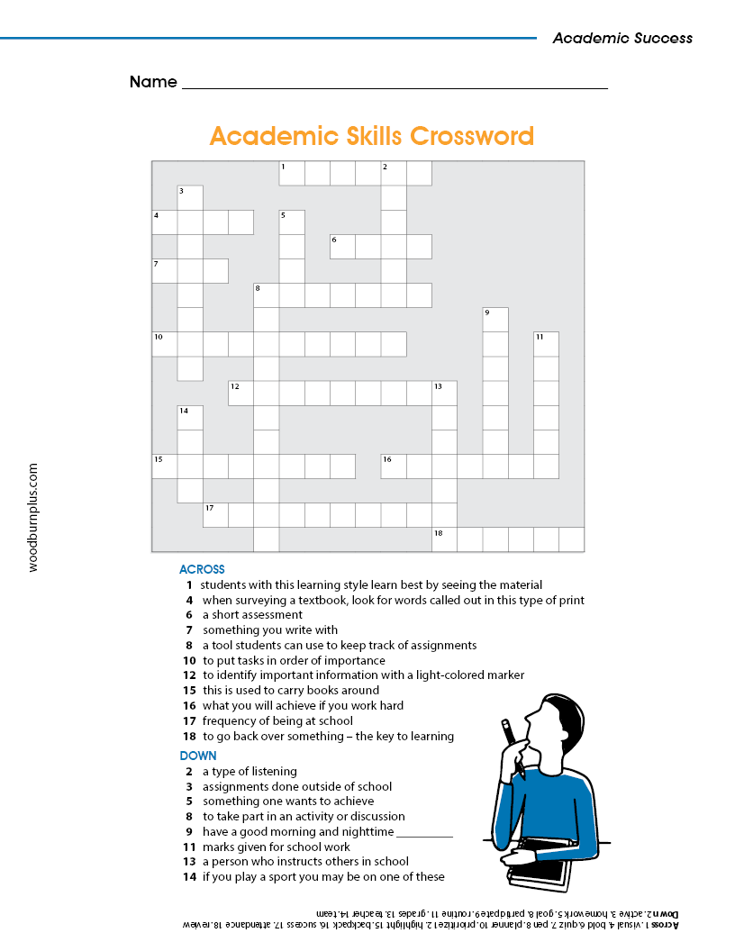 Academic Skills Crossword