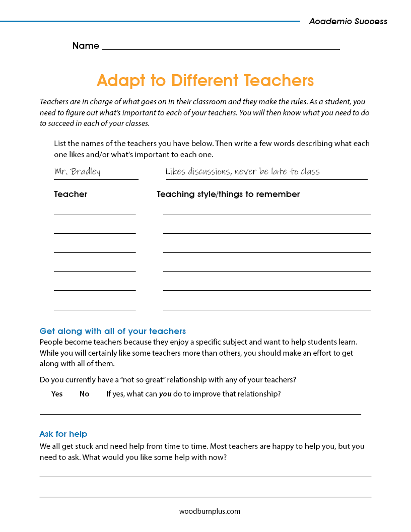 Adapt to Different Teachers