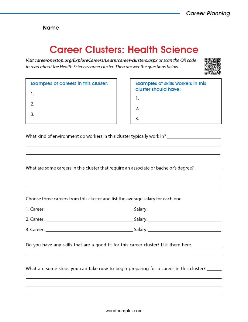 Career Clusters: Health Science