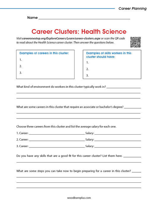 Career Clusters: Health Science