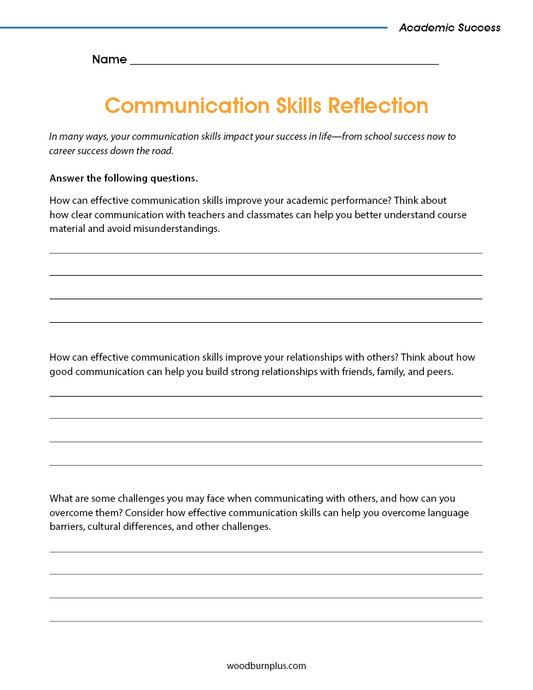 Communication Skills Reflection
