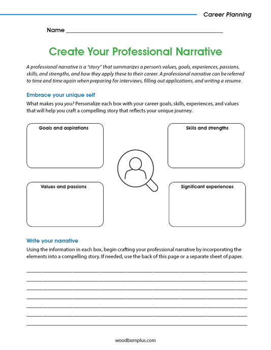 Create Your Professional Narrative