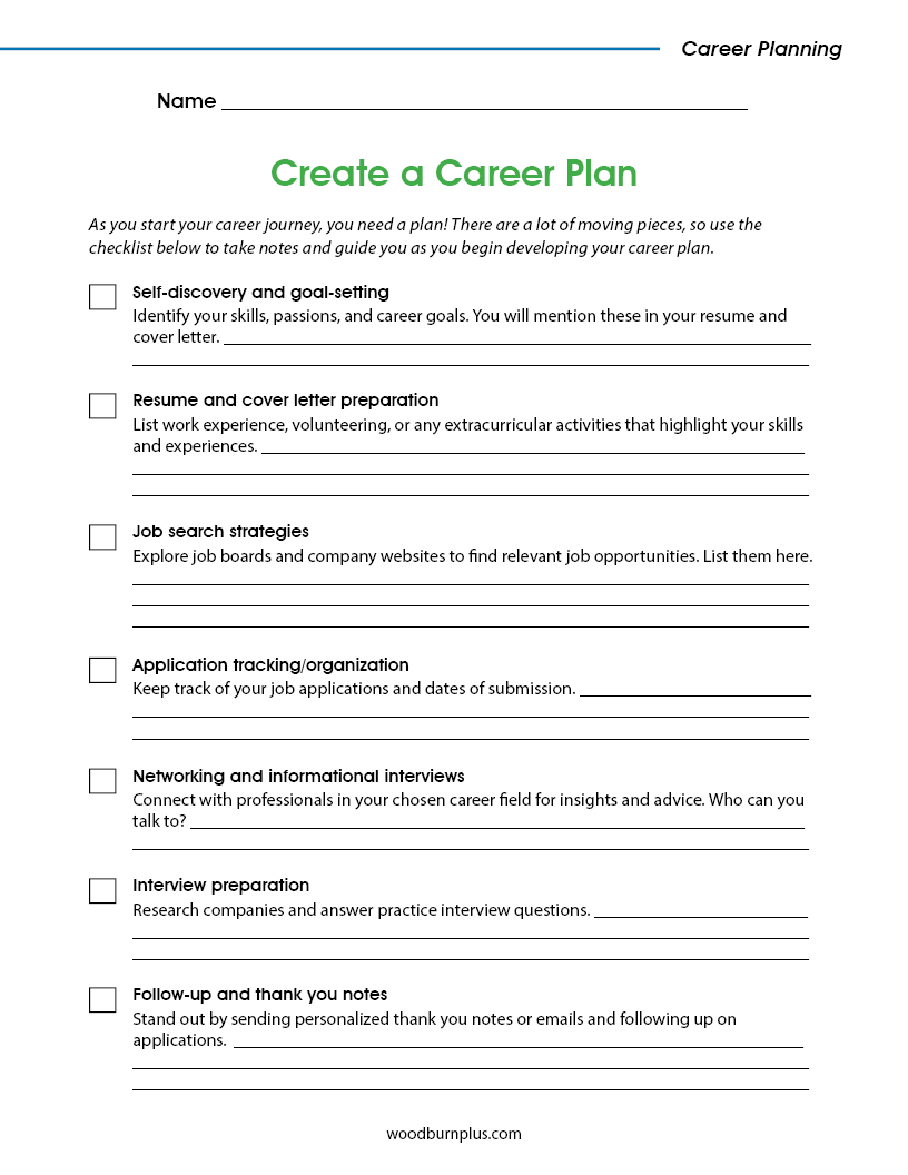 Create a Career Plan