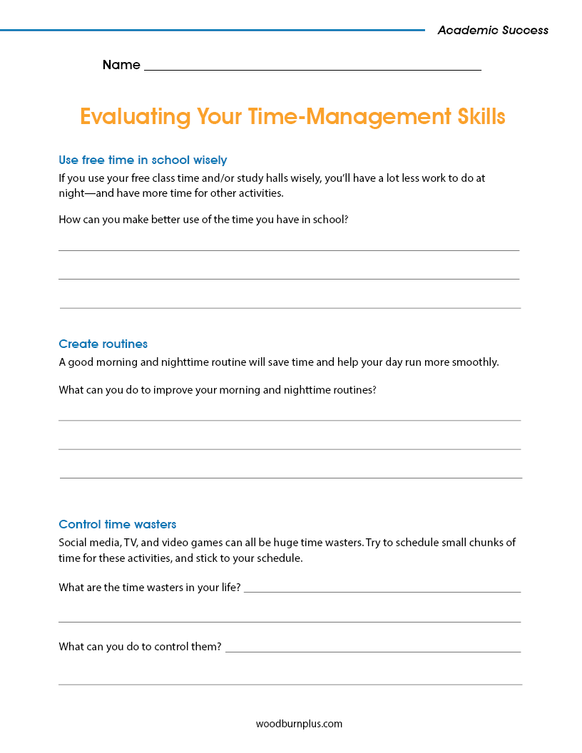Evaluating Your Time-Management Skills