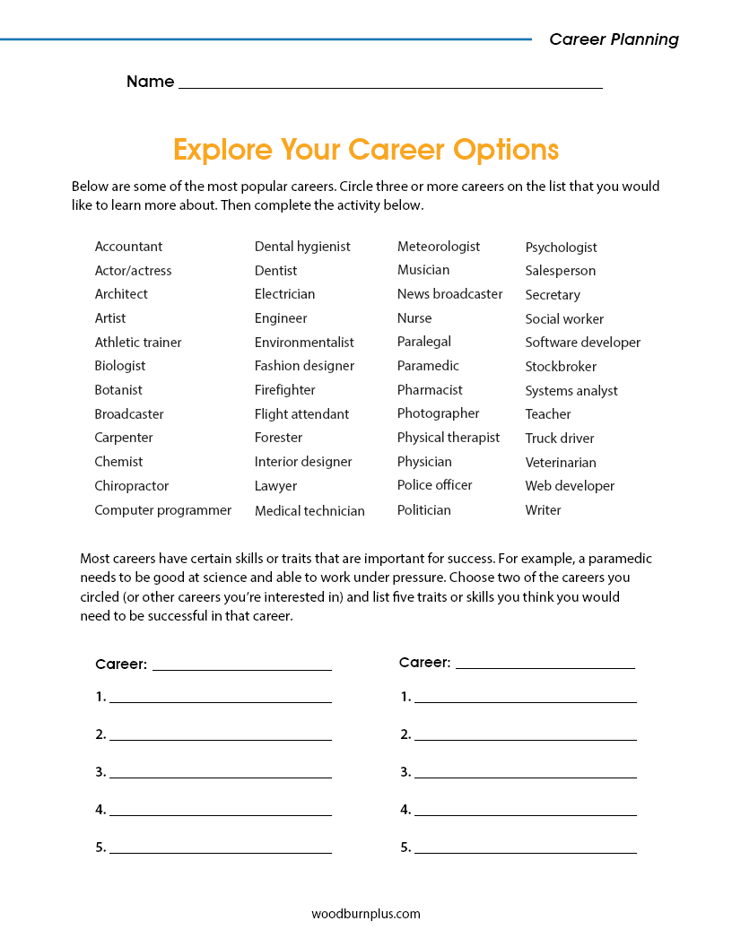 Explore Your Career Options