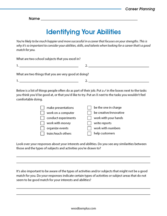 Identifying Your Abilities