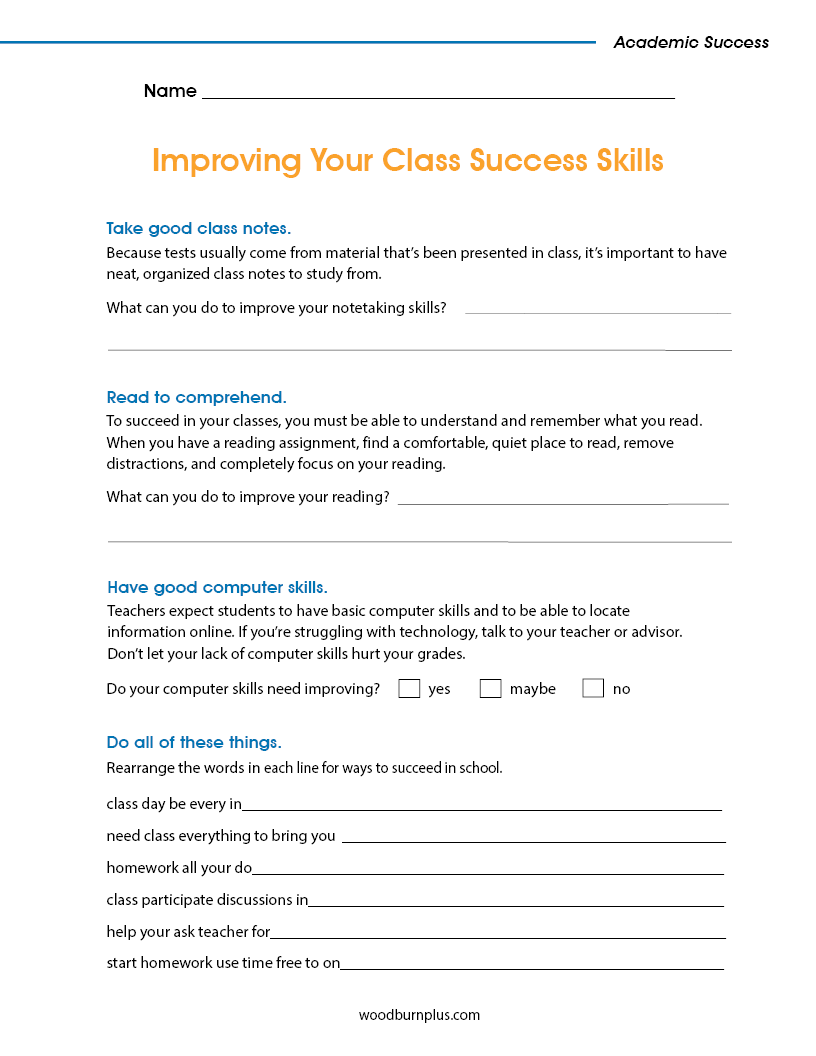 Improving Your Class Success Skills