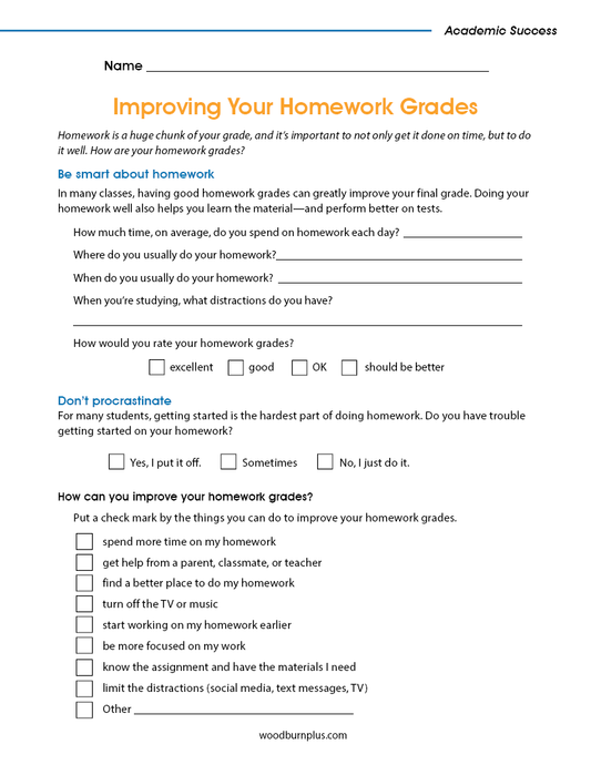 Improving Your Homework Grades