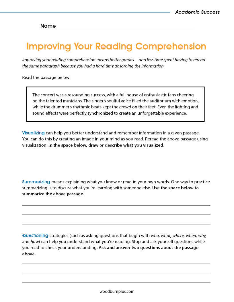 Improving Your Reading Comprehension
