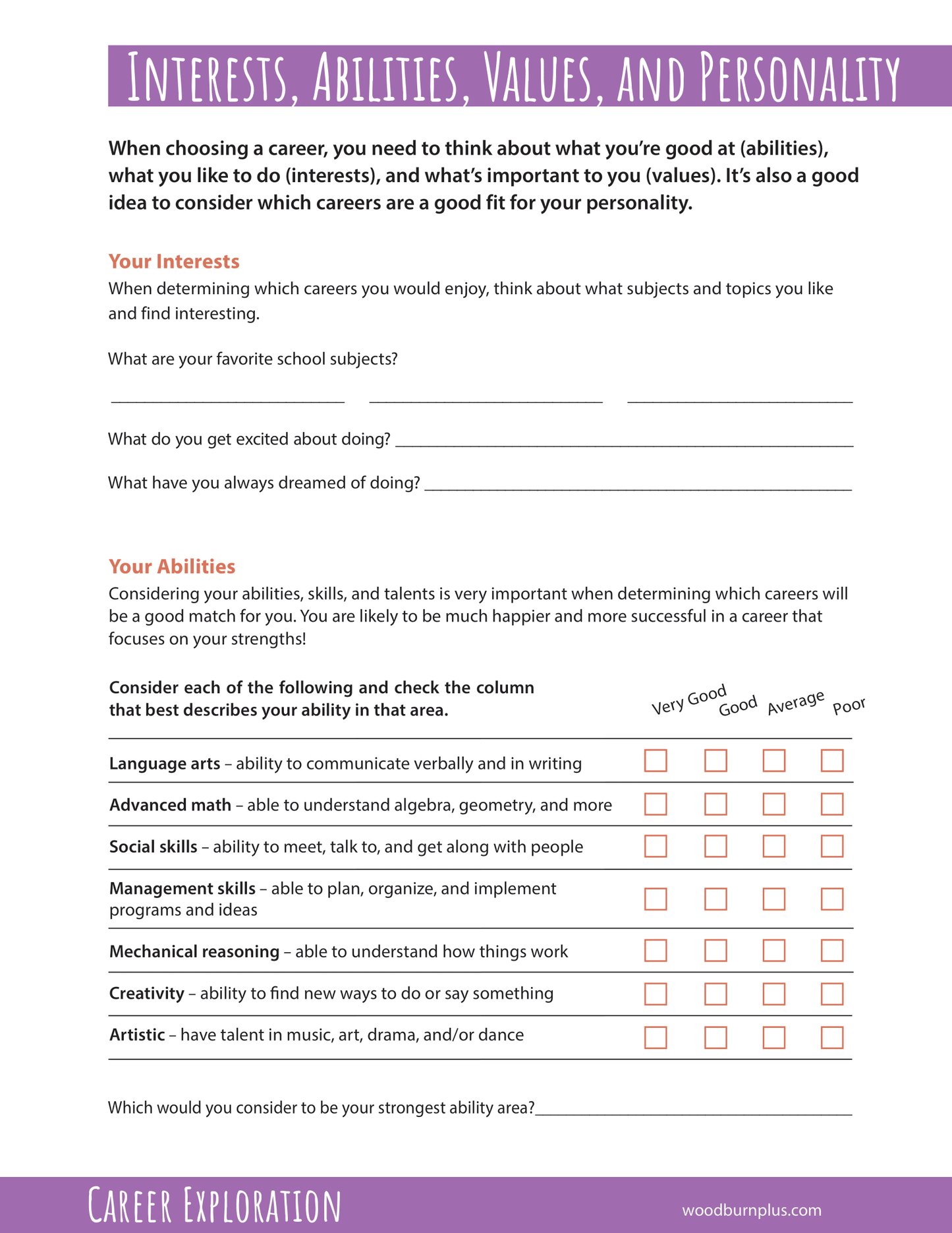 Interests, Abilities, Values, and Personality